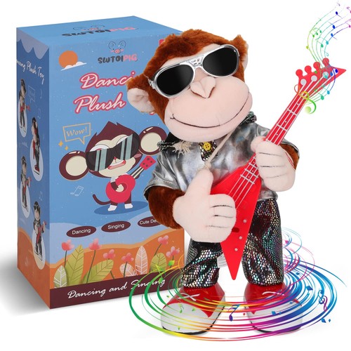 Dancing monkey plush - dancing, toy